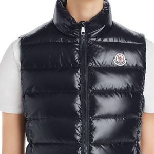 Moncler Ghani Navy Blue Down Vest